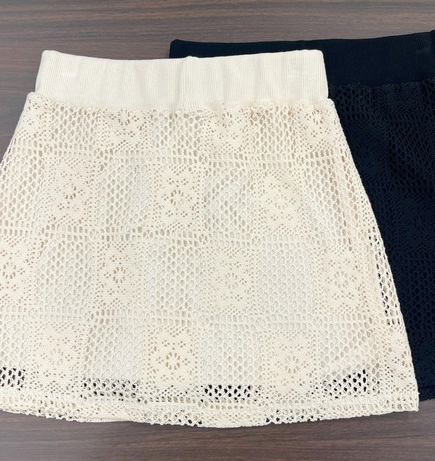 (sale) FAFA KNIT MINI SKIRT(CREAM)