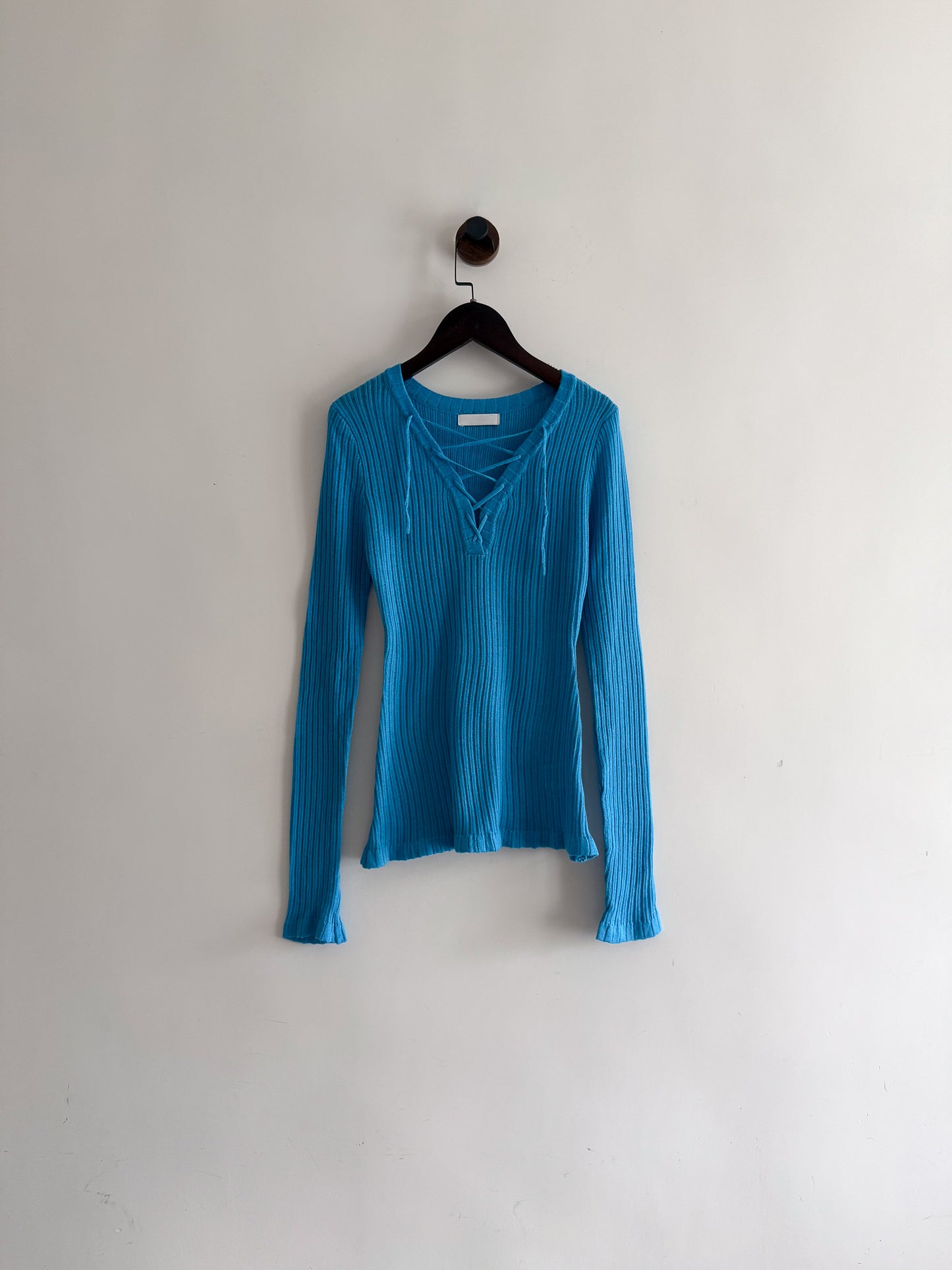 v neck slim top (blue/navy/grey/white)