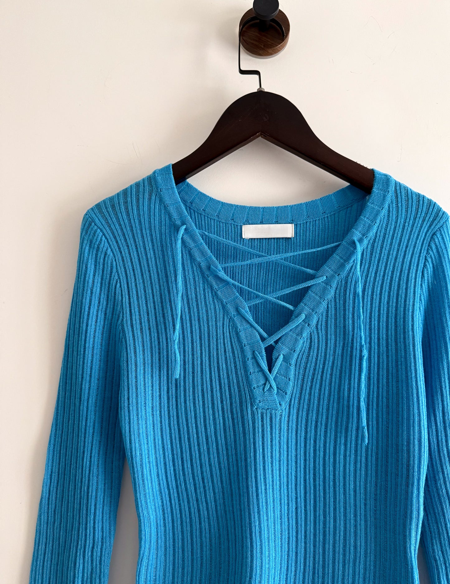 v neck slim top (blue/navy/grey/white)