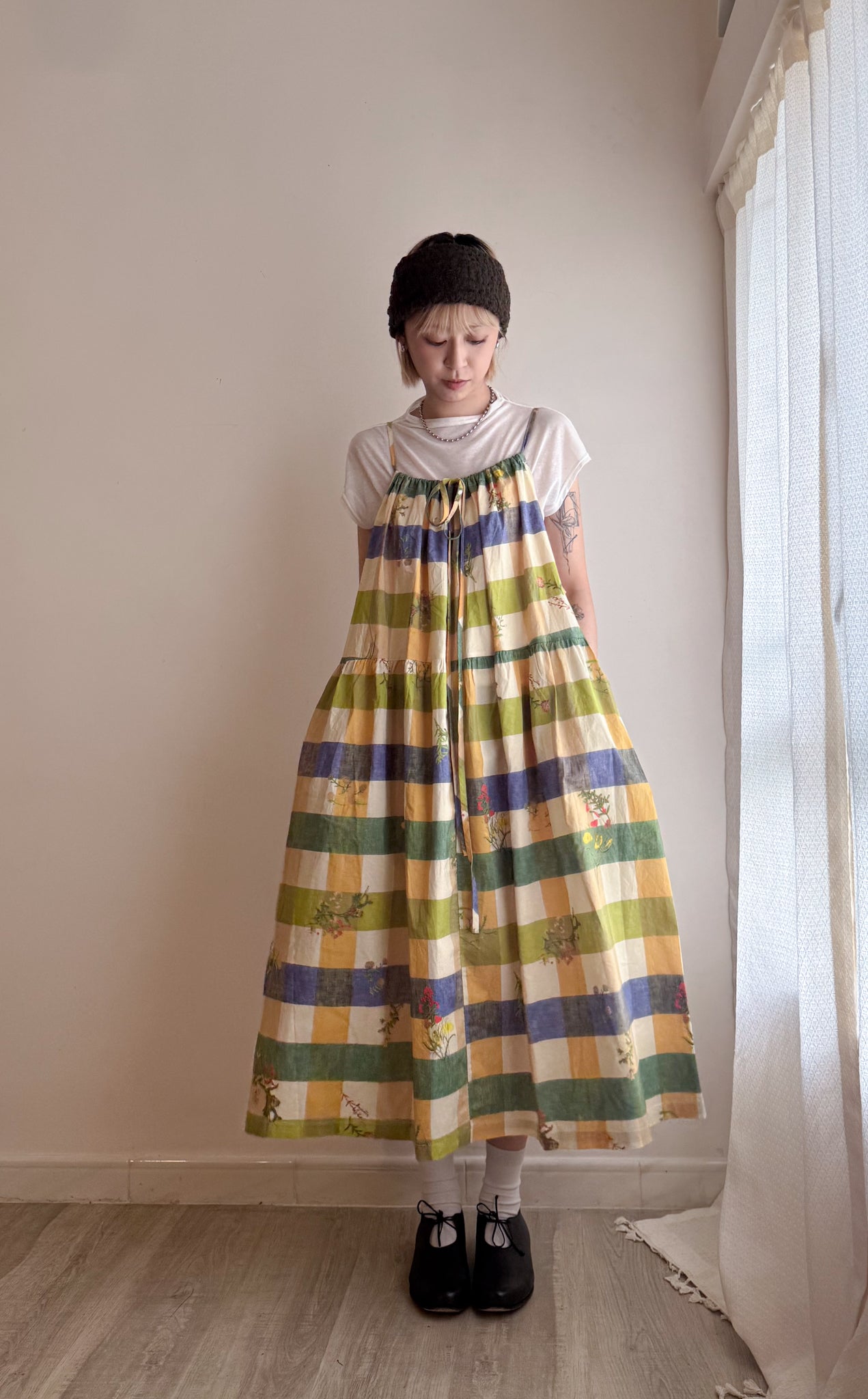 picnic dress(green/blue) 店主推介！高質 兩色現貨