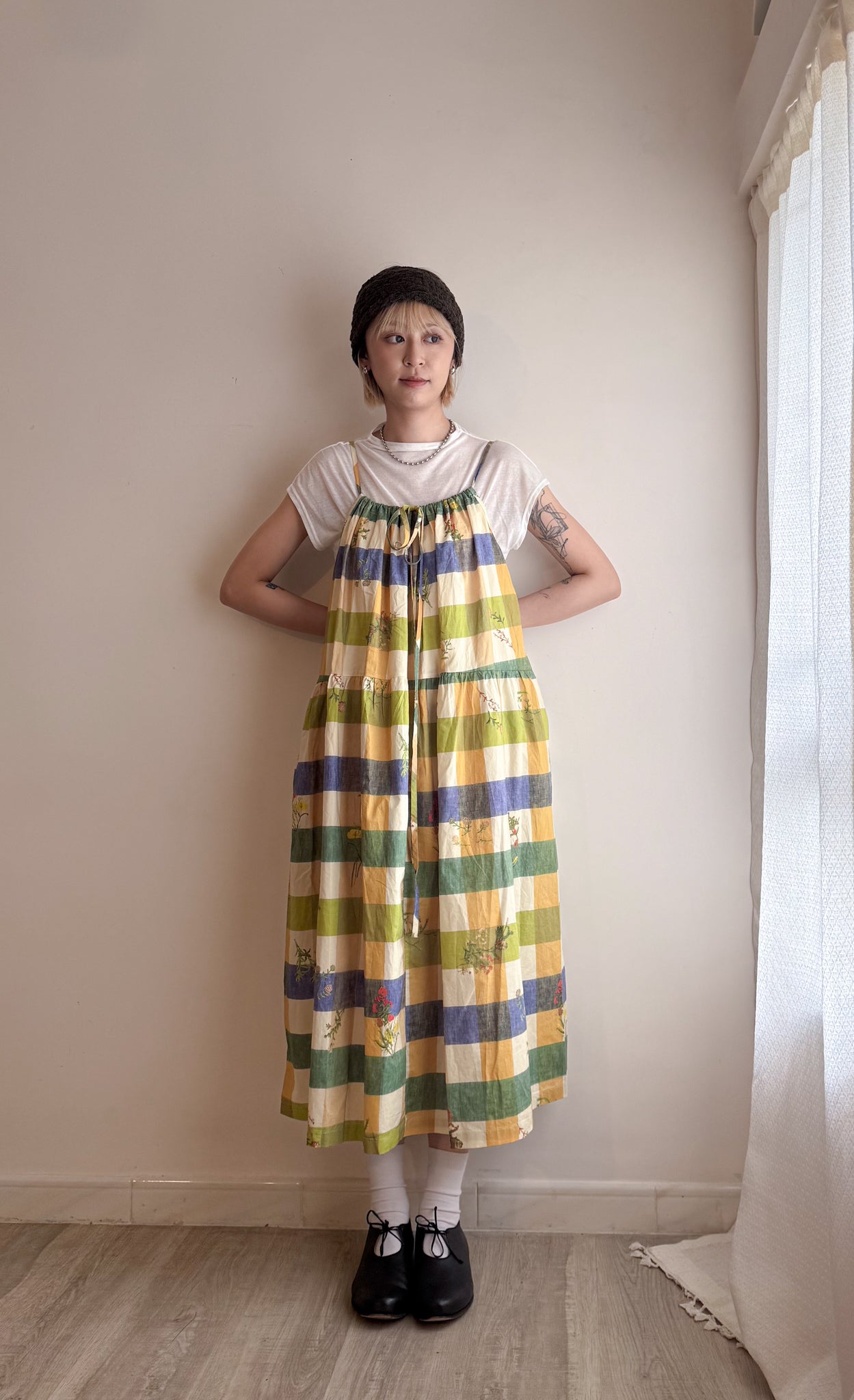 picnic dress(green/blue) 店主推介！高質 兩色現貨