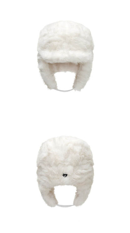 韓國代購：AWESOME NEEDS FUR TRAPPER CAP (CRUSH CREAM/CRUSH BLACK) <限時新貨9折優惠1/12 10PM截單>
