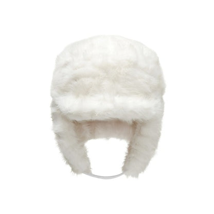 韓國代購：AWESOME NEEDS FUR TRAPPER CAP (CRUSH CREAM/CRUSH BLACK) <限時新貨9折優惠1/12 10PM截單>