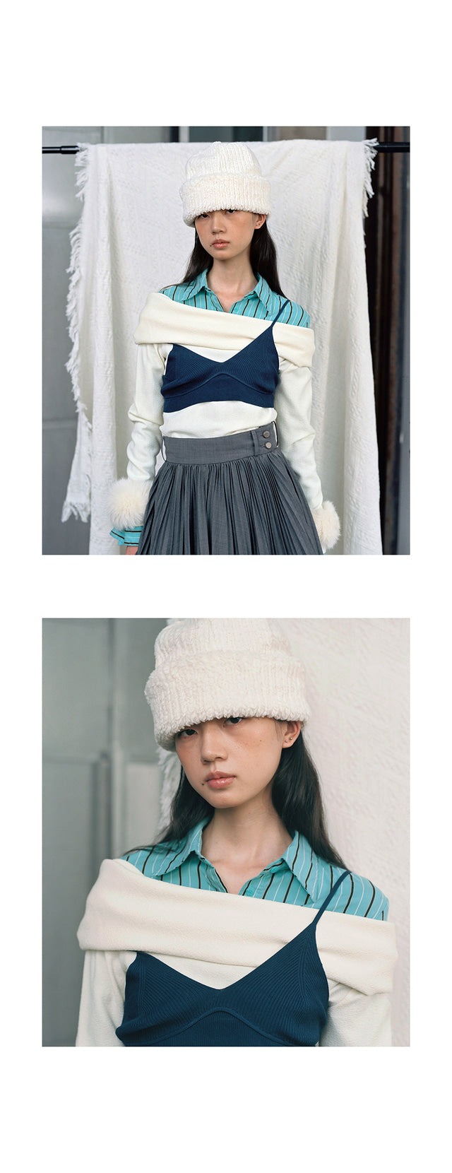 韓國代購：AWESOME NEEDS SUGARLOAF HAT (RIB CREAM/RIB CHARCOAL/RIB BLACK) <限時新貨9折優惠1/12 10PM截單>