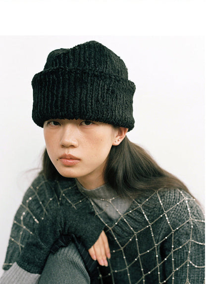 韓國代購：AWESOME NEEDS SUGARLOAF HAT (RIB CREAM/RIB CHARCOAL/RIB BLACK) <限時新貨9折優惠1/12 10PM截單>