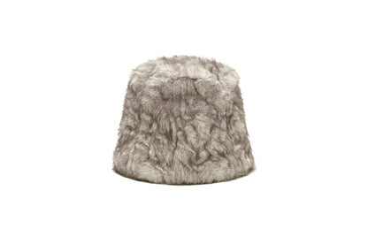 韓國代購：AWESOME NEEDS FUR LAMPSHADE HAT (CRUSH BEIGE/CRUSH BROWN) <限時新貨9折優惠1/12 10PM截單>