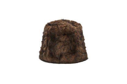 韓國代購：AWESOME NEEDS FUR LAMPSHADE HAT (CRUSH BEIGE/CRUSH BROWN) <限時新貨9折優惠1/12 10PM截單>