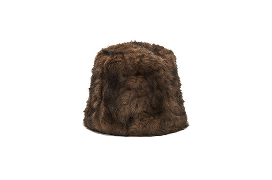 韓國代購：AWESOME NEEDS FUR LAMPSHADE HAT (CRUSH BEIGE/CRUSH BROWN) <限時新貨9折優惠1/12 10PM截單>