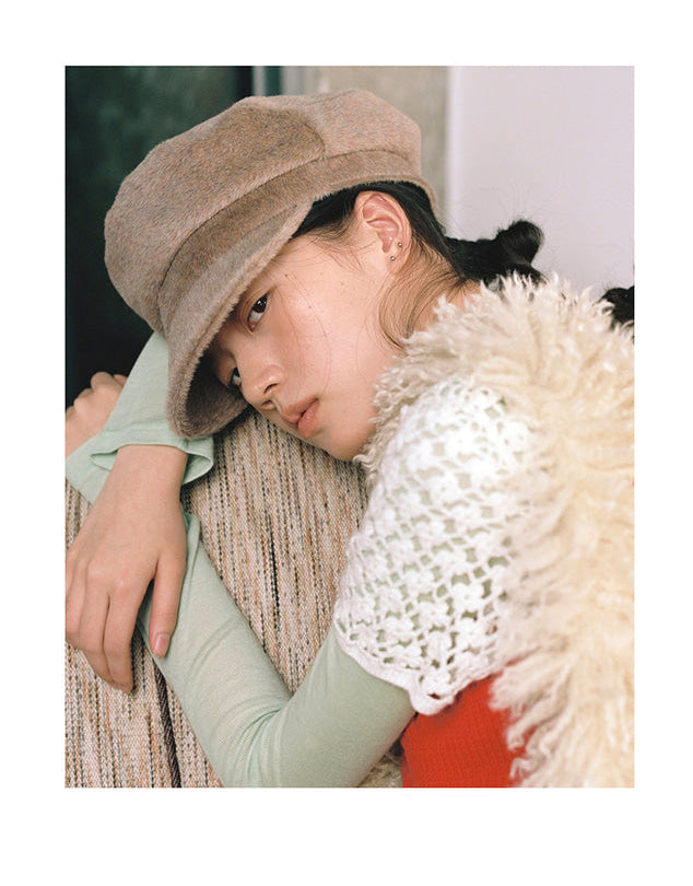 韓國代購：AWESOME NEEDS MODS CAP (WOOL BEIGE/WOOL BLACK) <限時新貨9折優惠1/12 10PM截單>