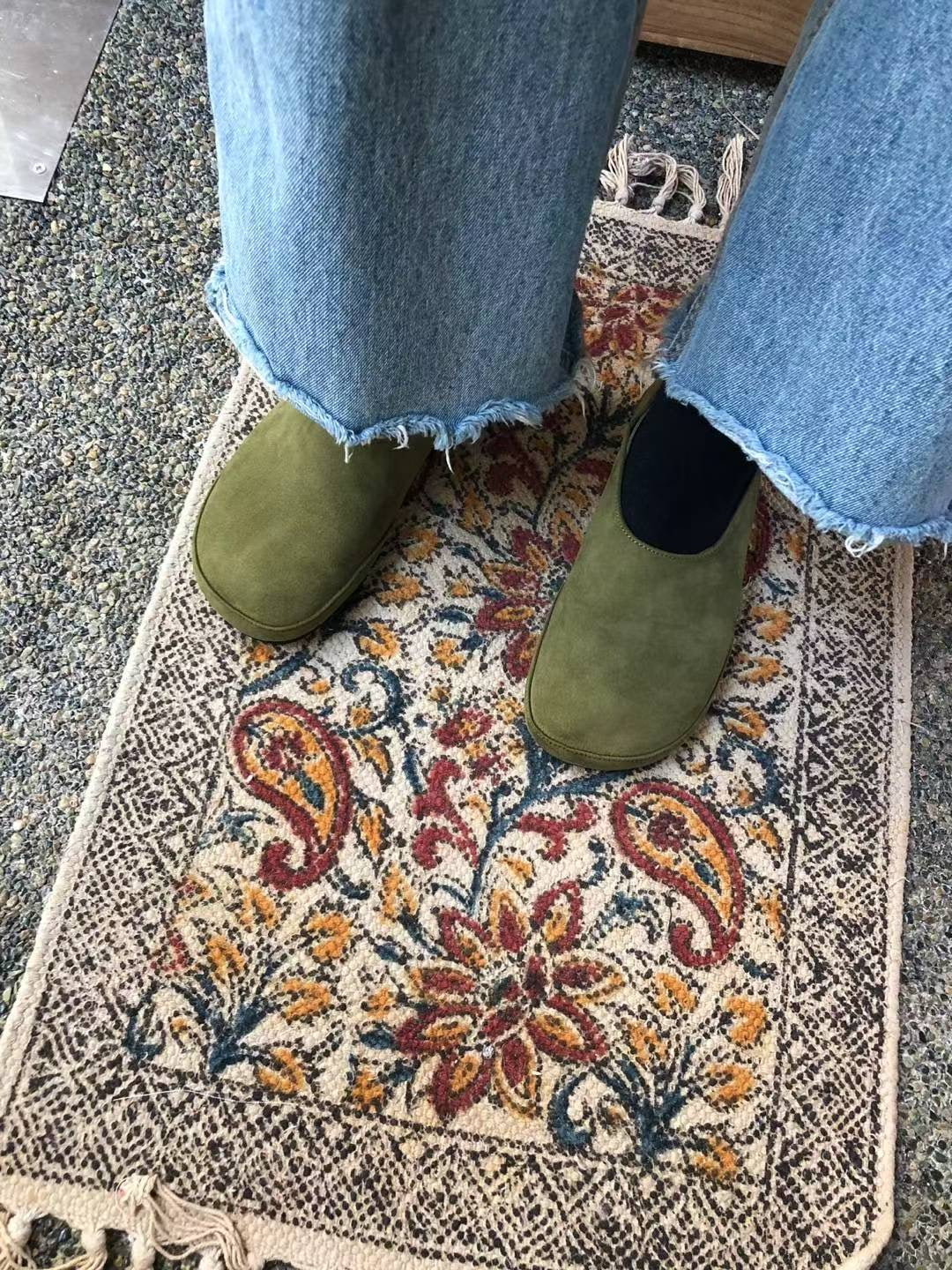 Round Toe Shoes（Green/Black)（230-250）PRE ORDER