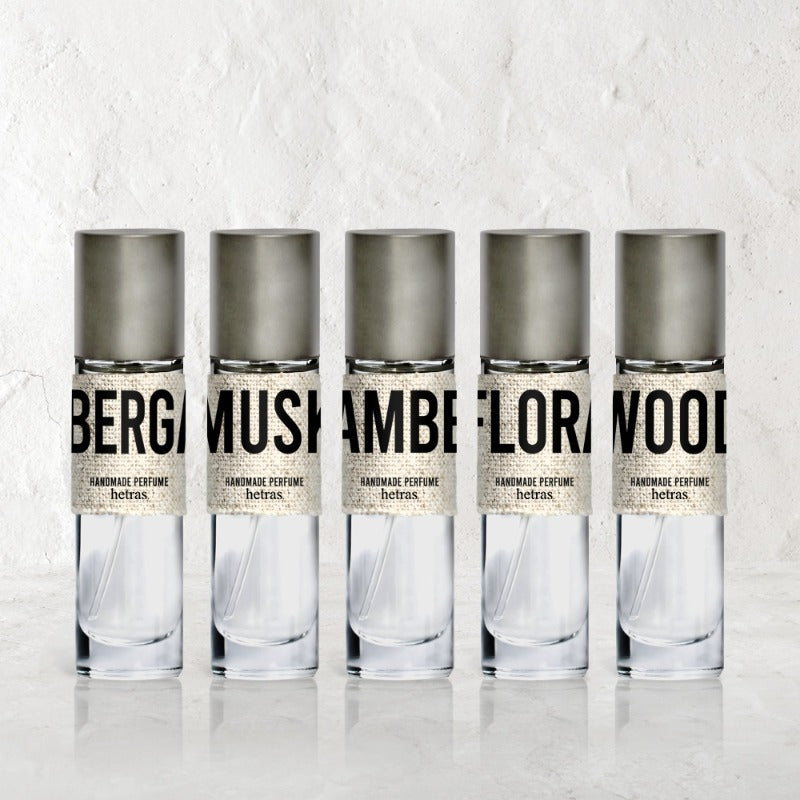 韓國代購：Hetras layered handmade perfume 15ML X5(75ML)