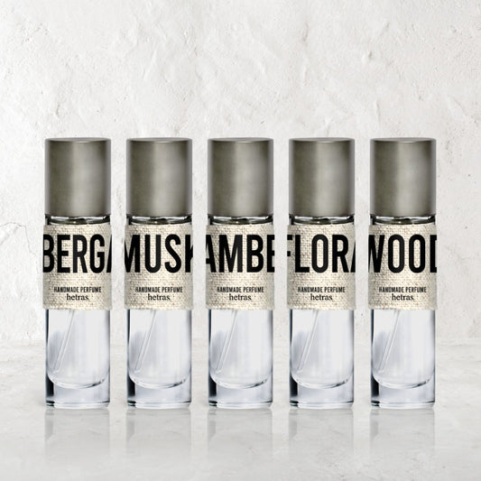 韓國代購：Hetras layered handmade perfume 15ML X5(75ML)