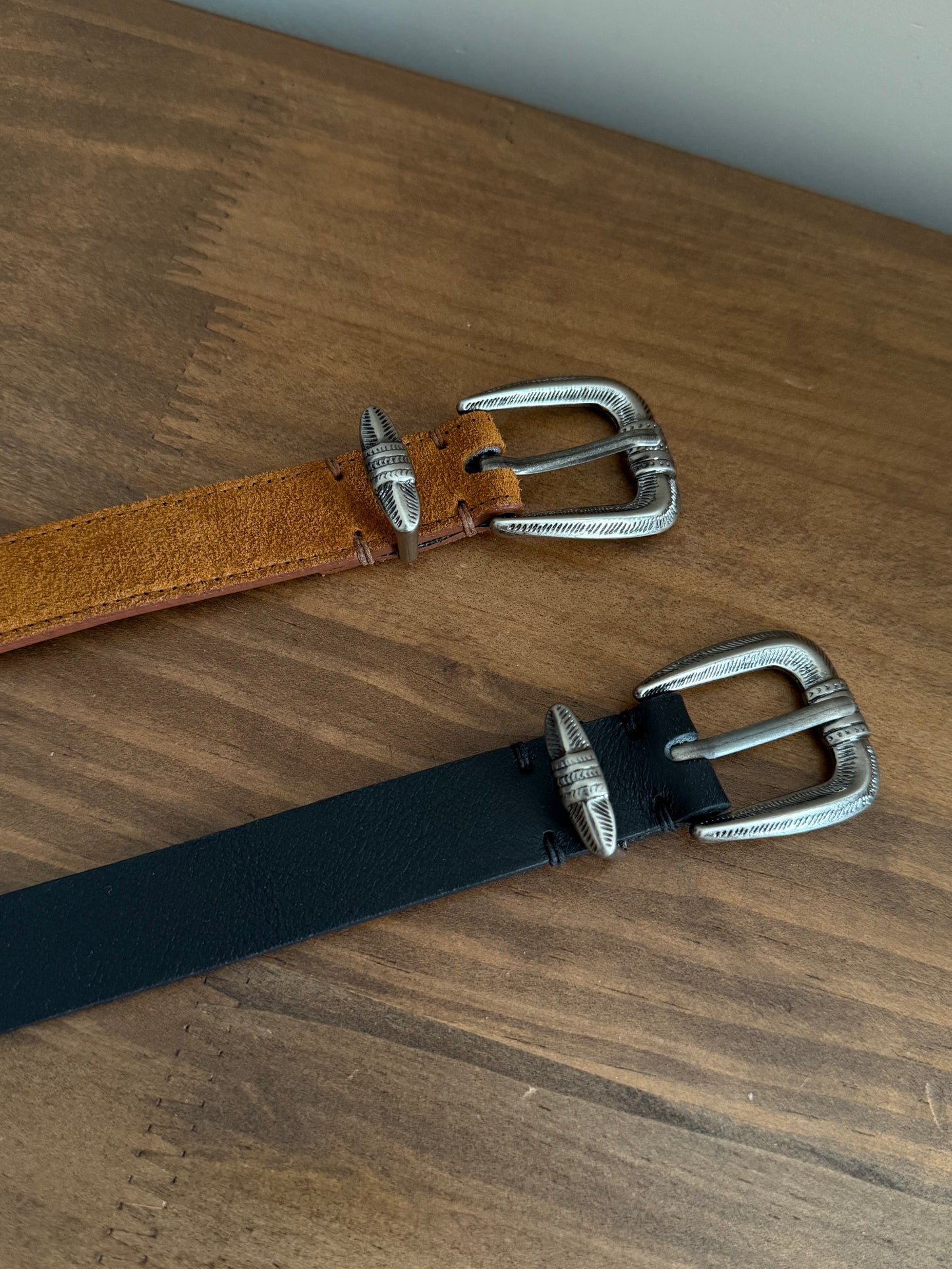 year end sale-vintage leather belt(brown/black)