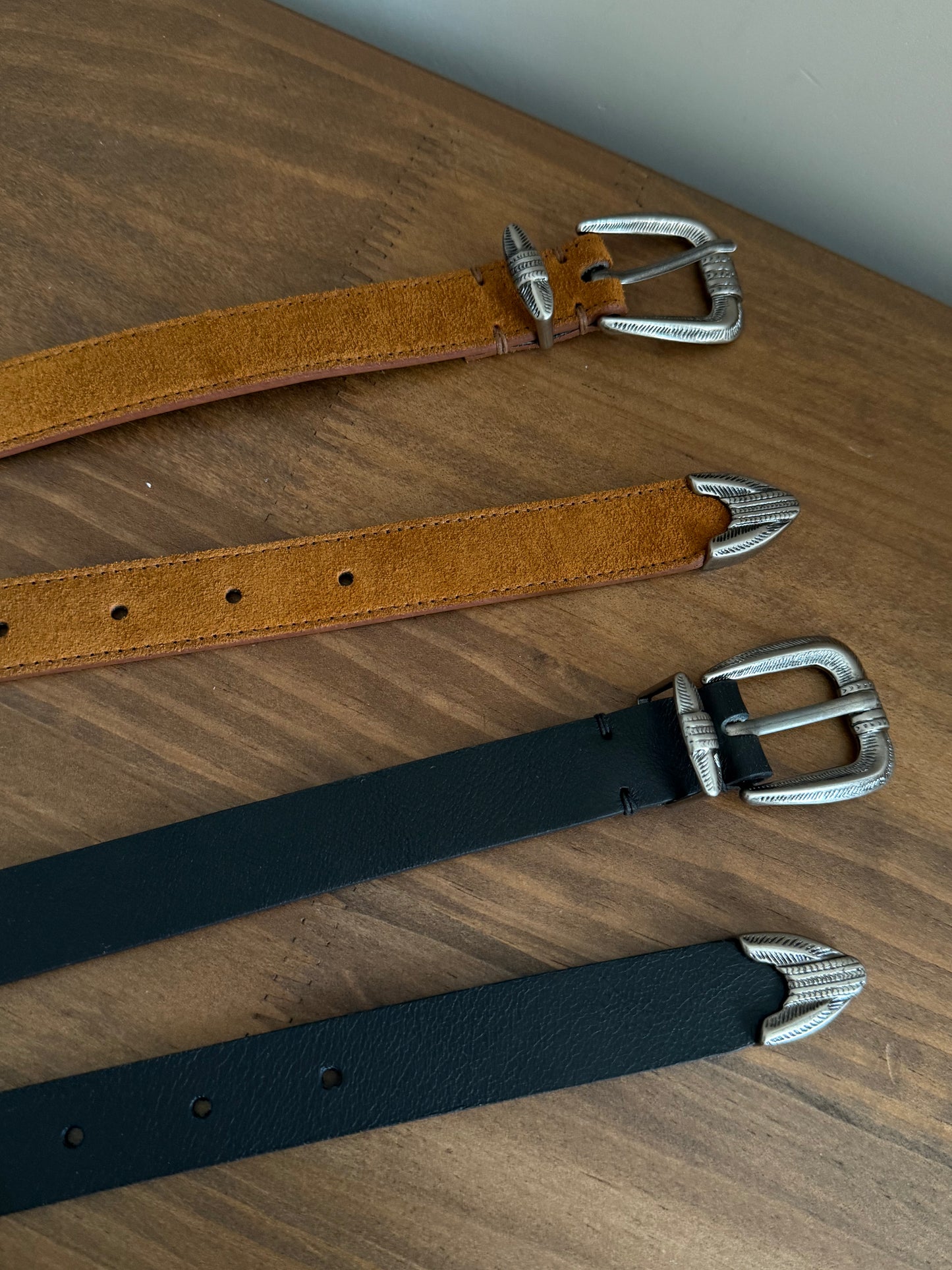 year end sale-vintage leather belt(brown/black)