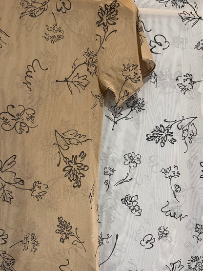 summer sale- see through fafa top(brown)