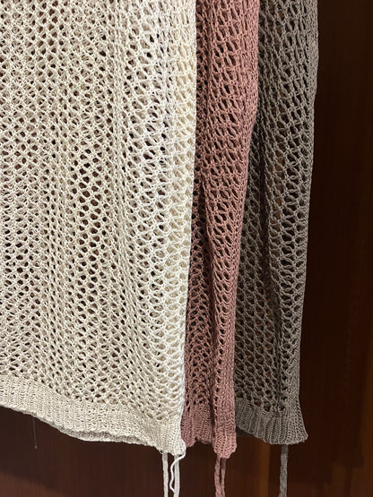 mesh vest(brown/pink/cream) 少量現貨