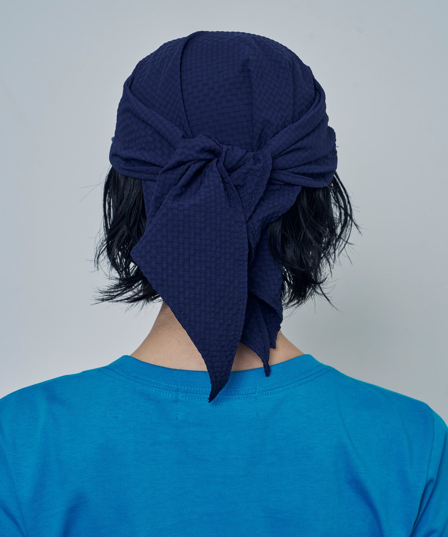 （韓國代購）LSC SEERSUCKER SCARF BANDANNA CAP (black/navy/sky blue/camo)