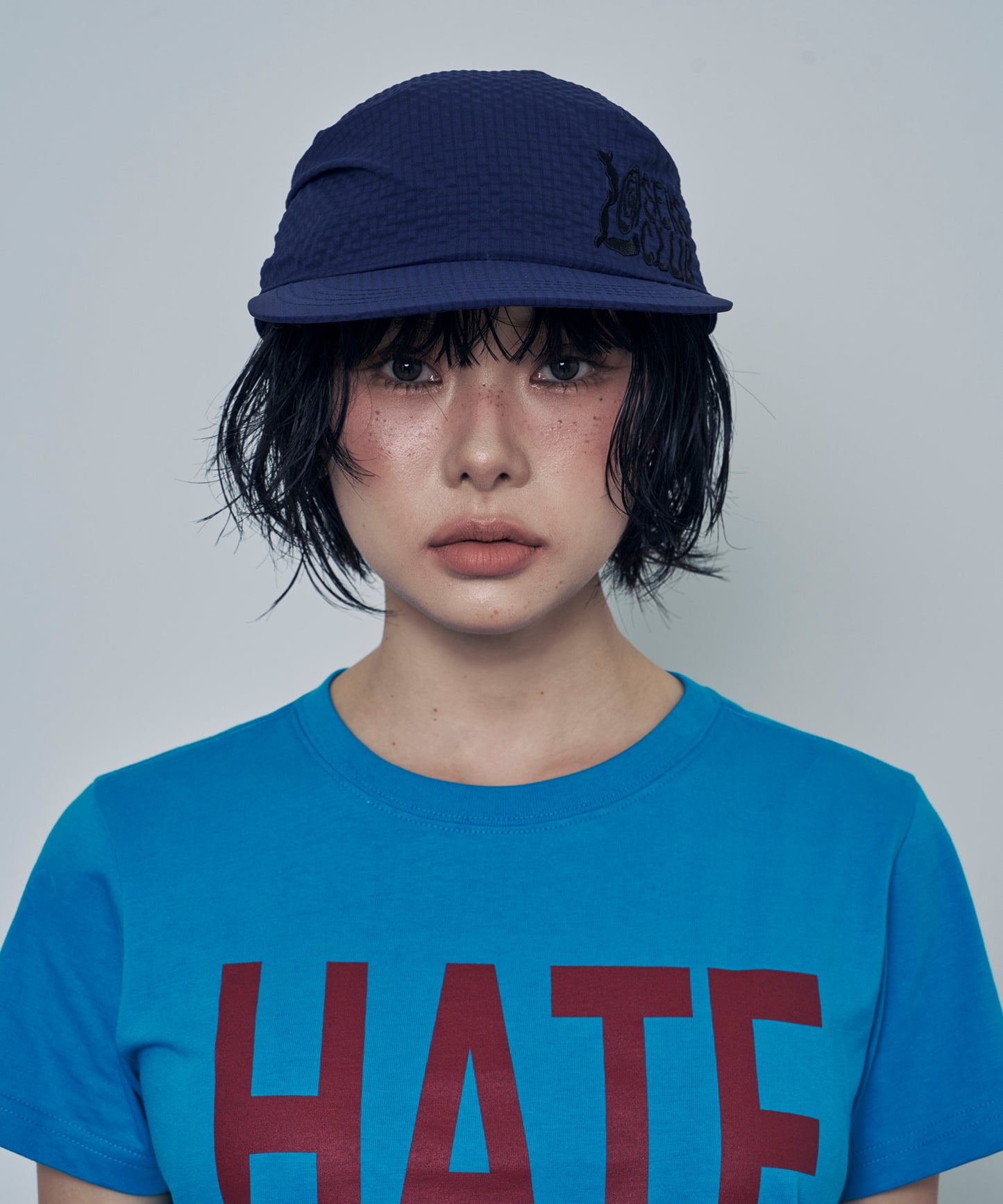 （韓國代購）LSC SEERSUCKER SCARF BANDANNA CAP (black/navy/sky blue/camo)