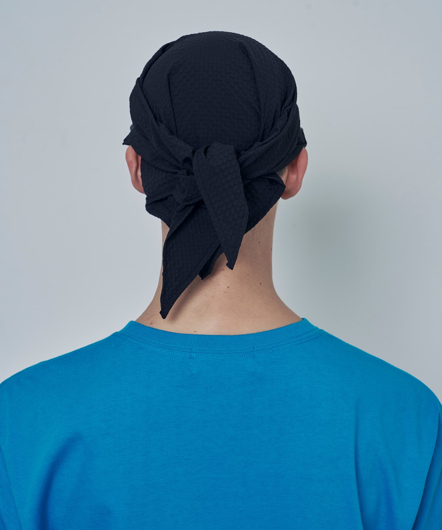 （韓國代購）LSC SEERSUCKER SCARF BANDANNA CAP (black/navy/sky blue/camo)