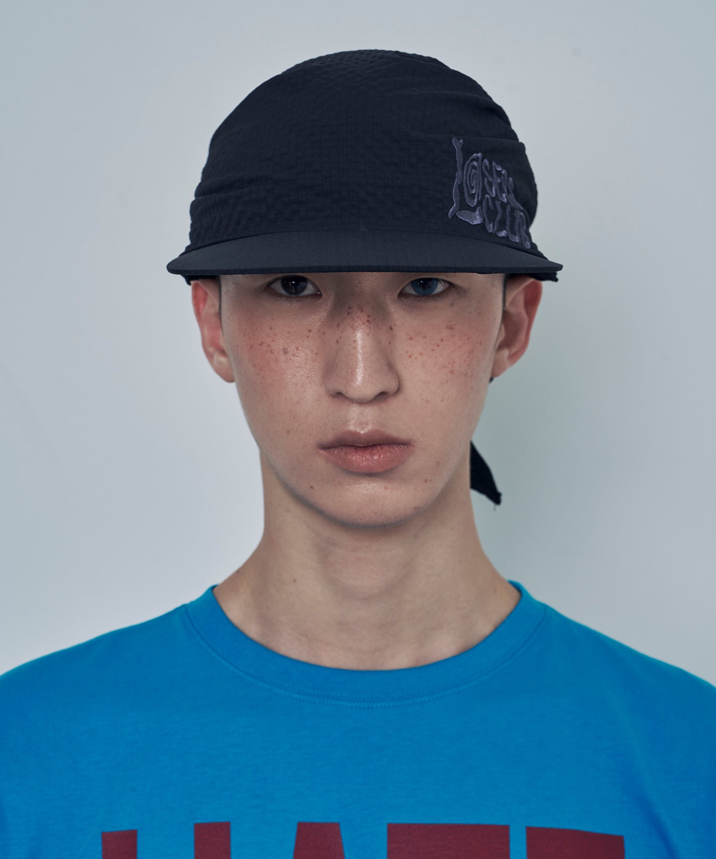 （韓國代購）LSC SEERSUCKER SCARF BANDANNA CAP (black/navy/sky blue/camo)