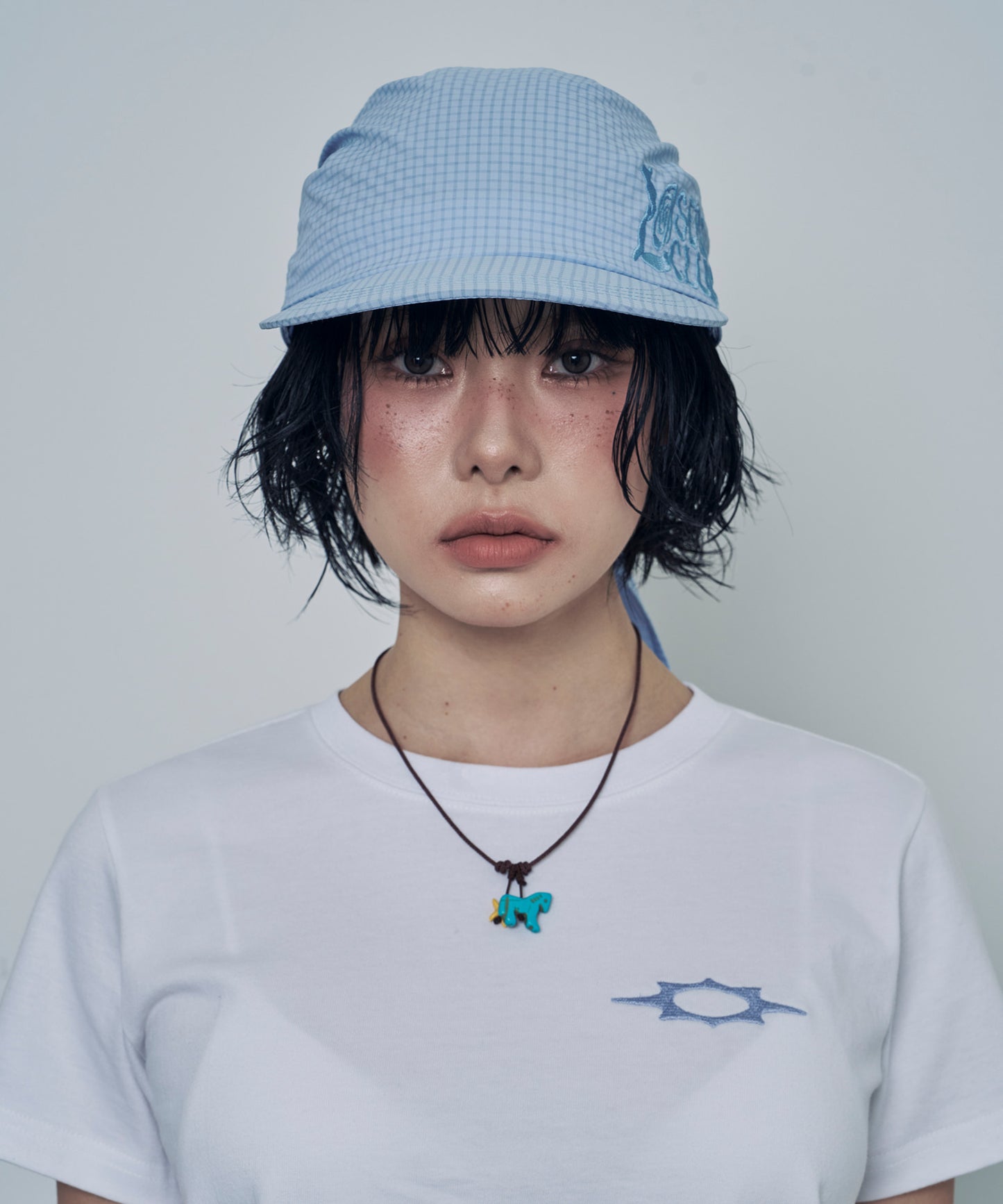 （韓國代購）LSC SEERSUCKER SCARF BANDANNA CAP (black/navy/sky blue/camo)