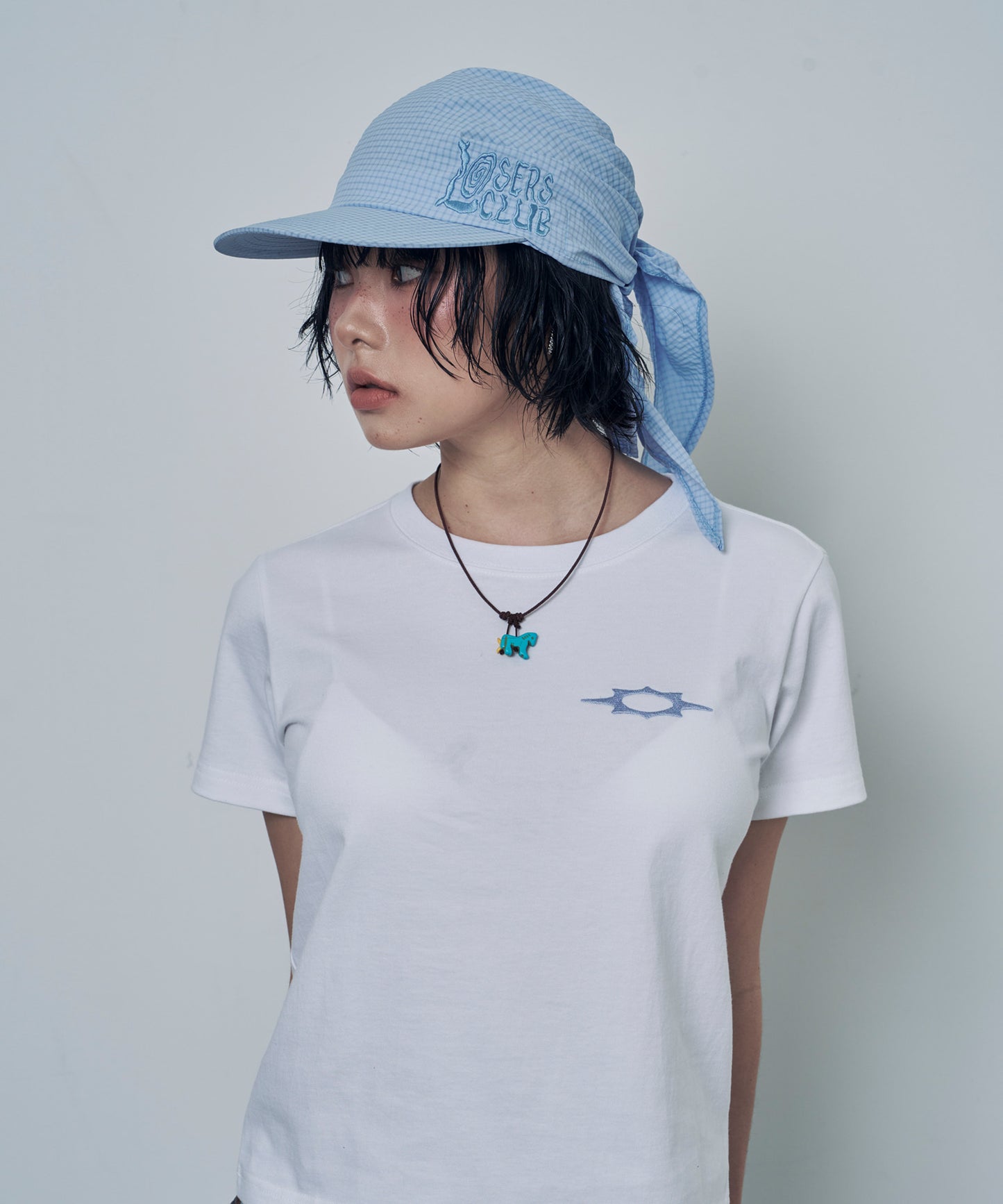 （韓國代購）LSC SEERSUCKER SCARF BANDANNA CAP (black/navy/sky blue/camo)