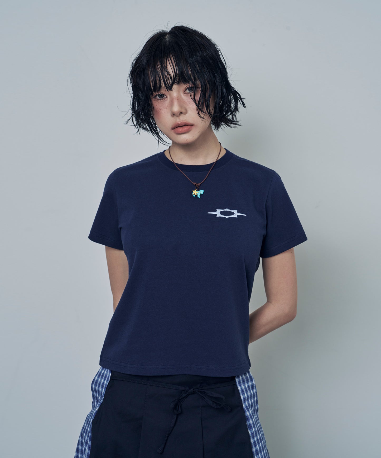 (韓國代購) LOSERSCLUB LSC TH APPLIQUE LOGO TEE (navy)