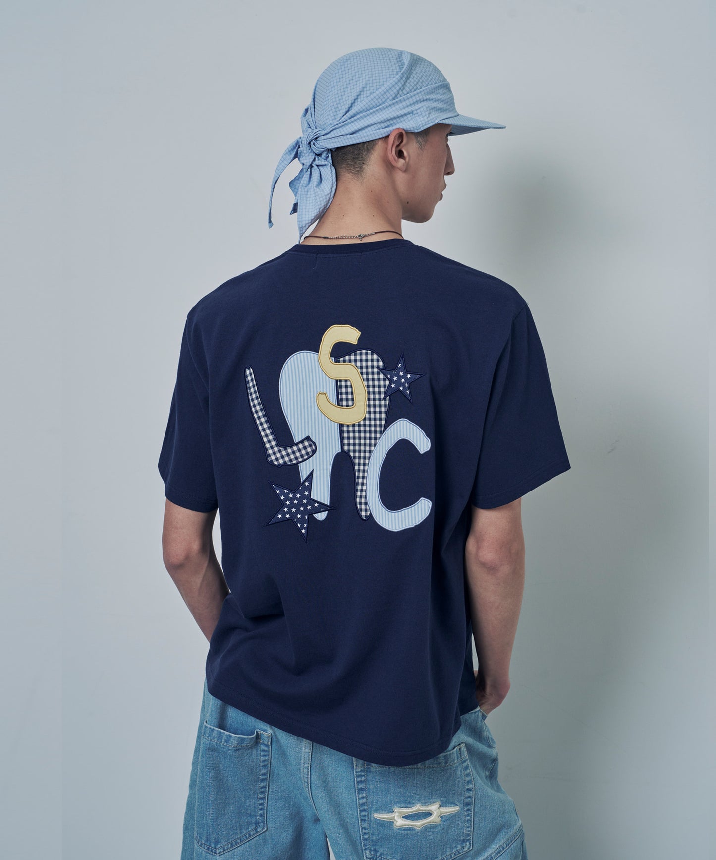 (韓國代購) LOSERSCLUB LSC TH APPLIQUE LOGO TEE (navy)