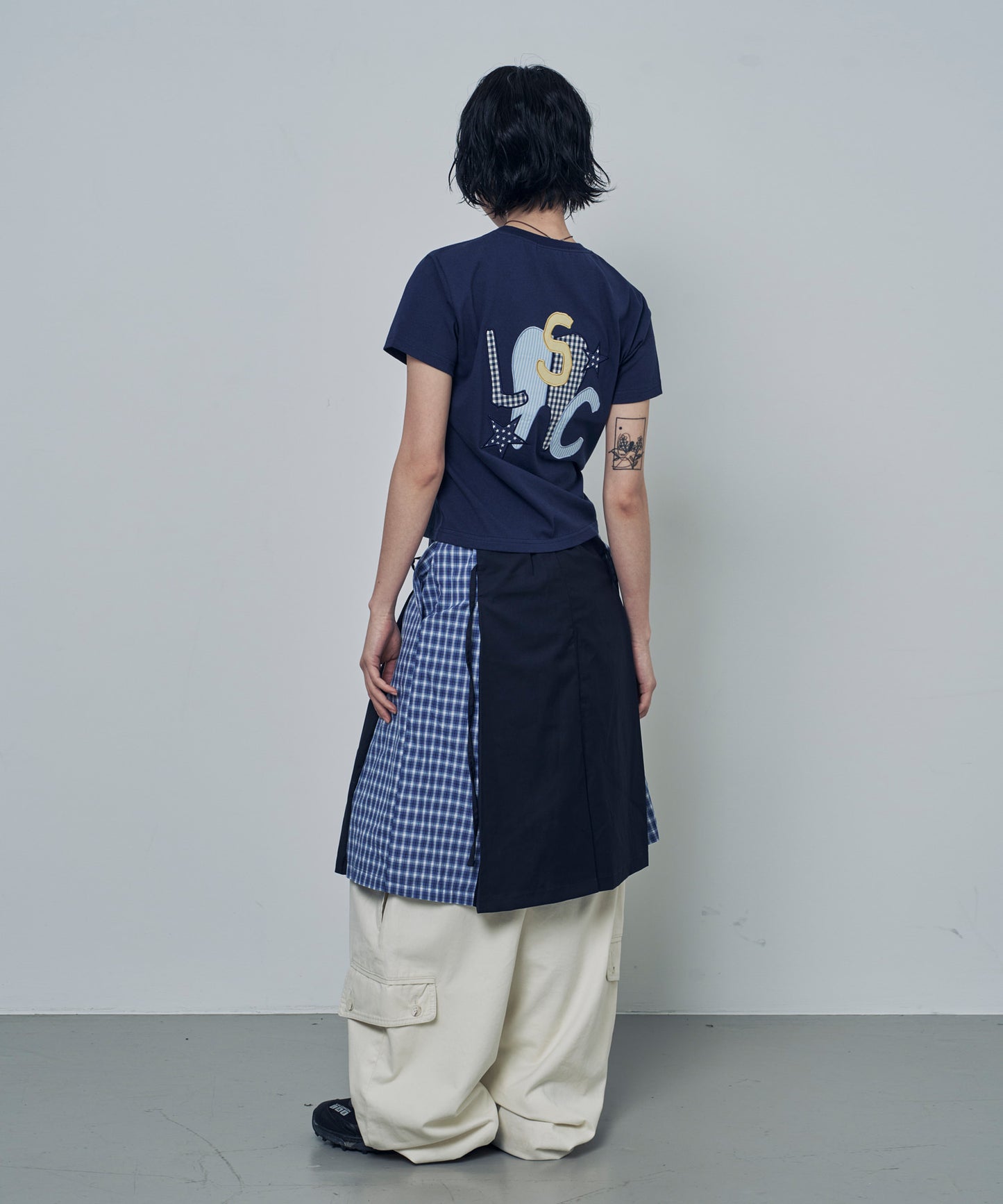(韓國代購) LOSERSCLUB LSC TH APPLIQUE LOGO TEE (navy)