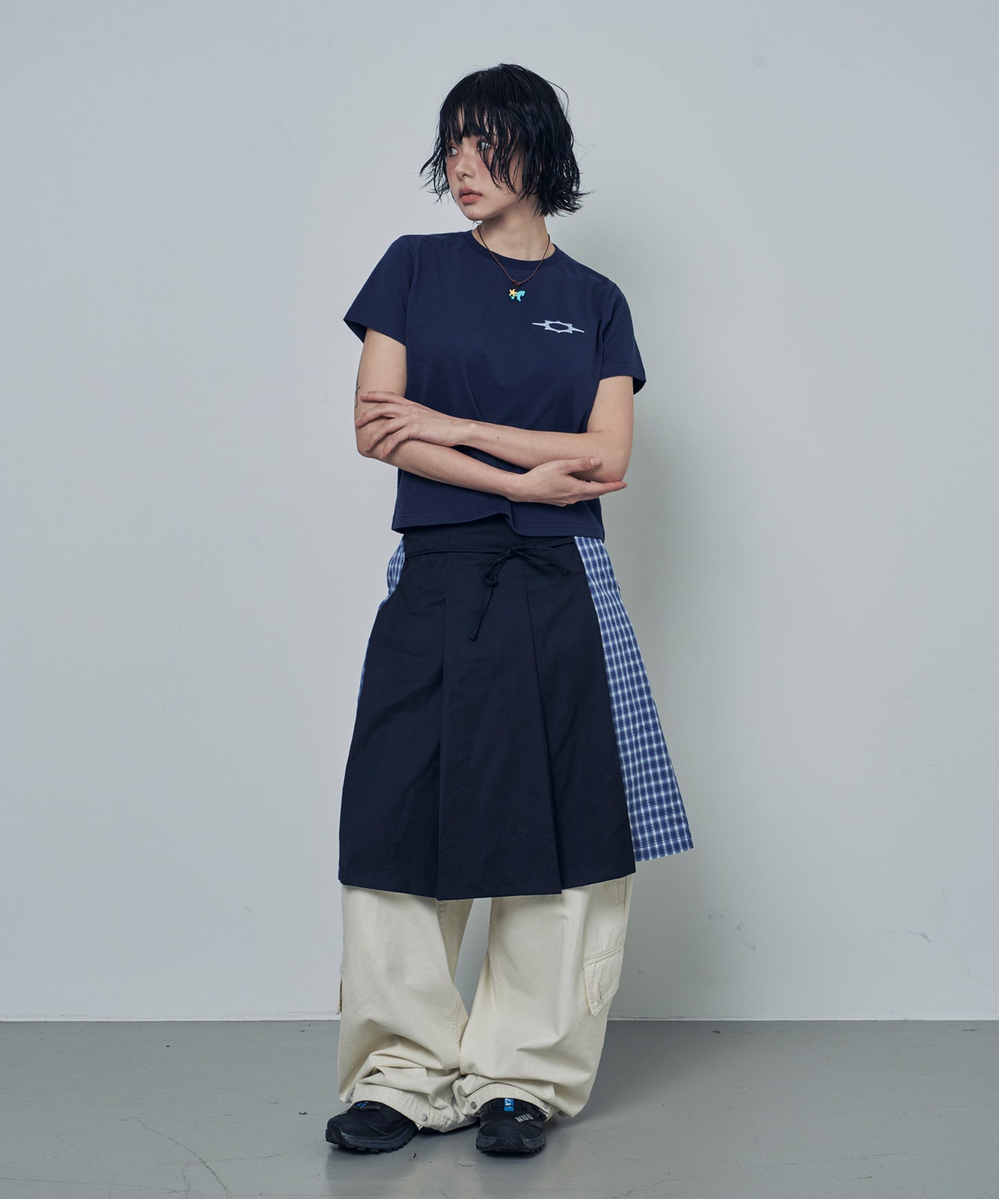 (韓國代購) LOSERSCLUB LSC TH APPLIQUE LOGO TEE (navy)