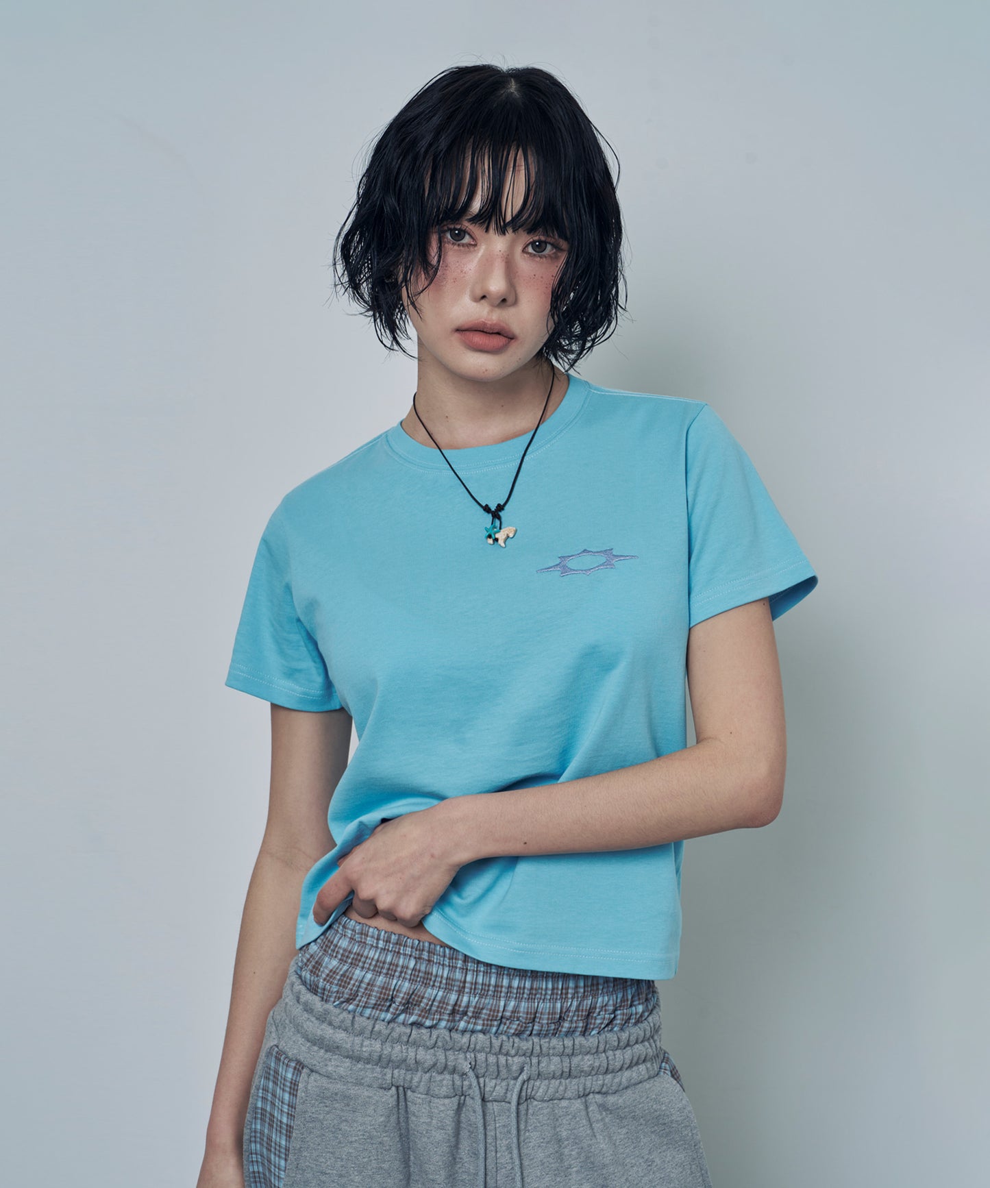 (韓國代購) LOSERSCLUB LSC TH APPLIQUE LOGO TEE (sky blue)