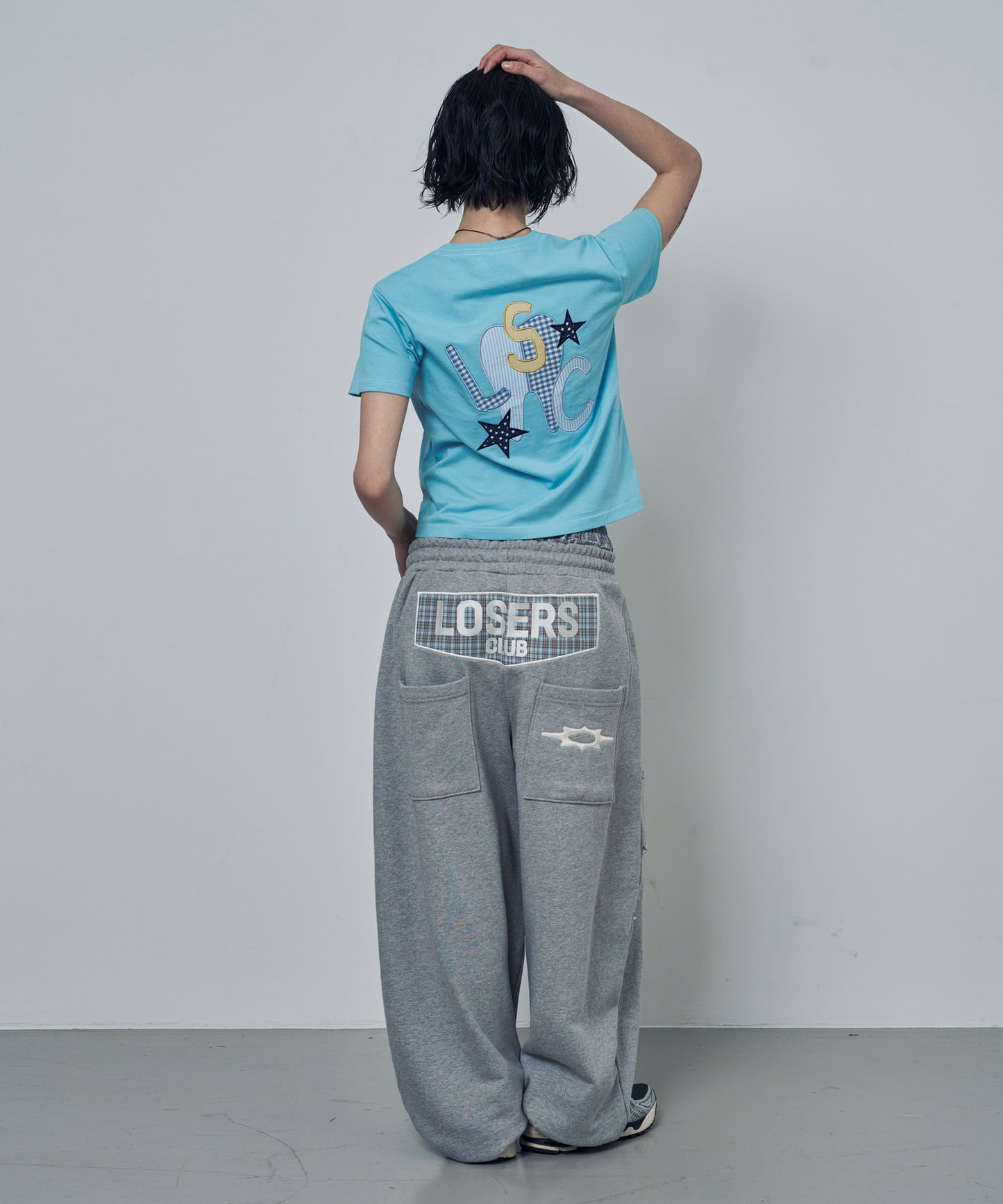 (韓國代購) LOSERSCLUB LSC TH APPLIQUE LOGO TEE (sky blue)