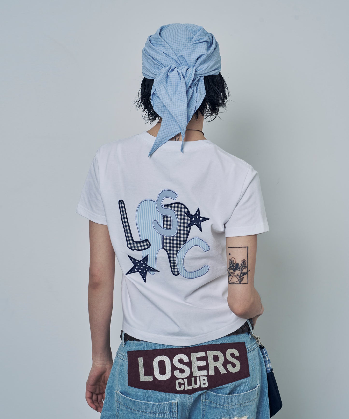 (韓國代購) LOSERSCLUB LSC TH APPLIQUE LOGO TEE (white)