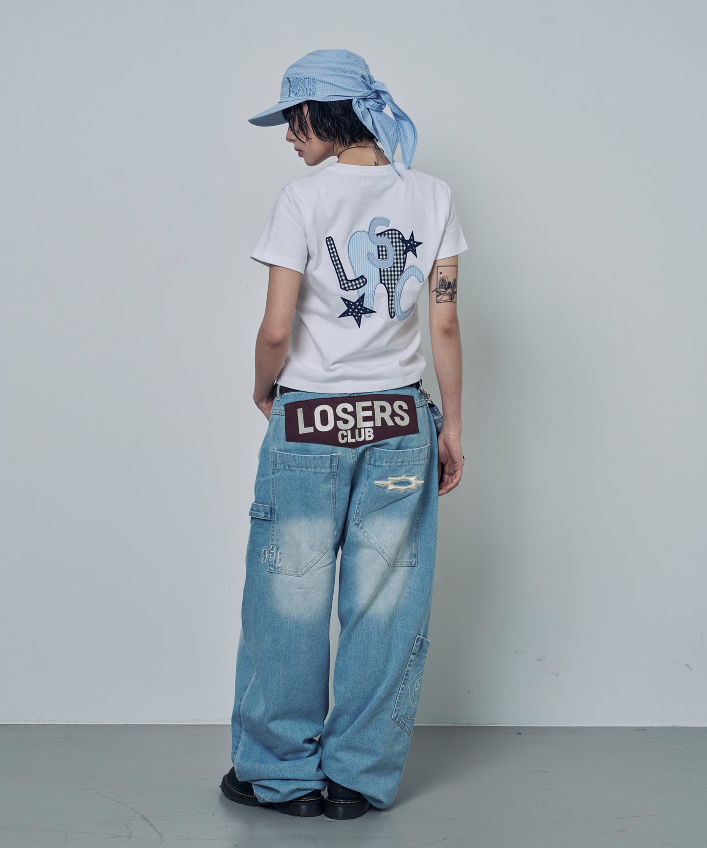 (韓國代購) LOSERSCLUB LSC TH APPLIQUE LOGO TEE (white)