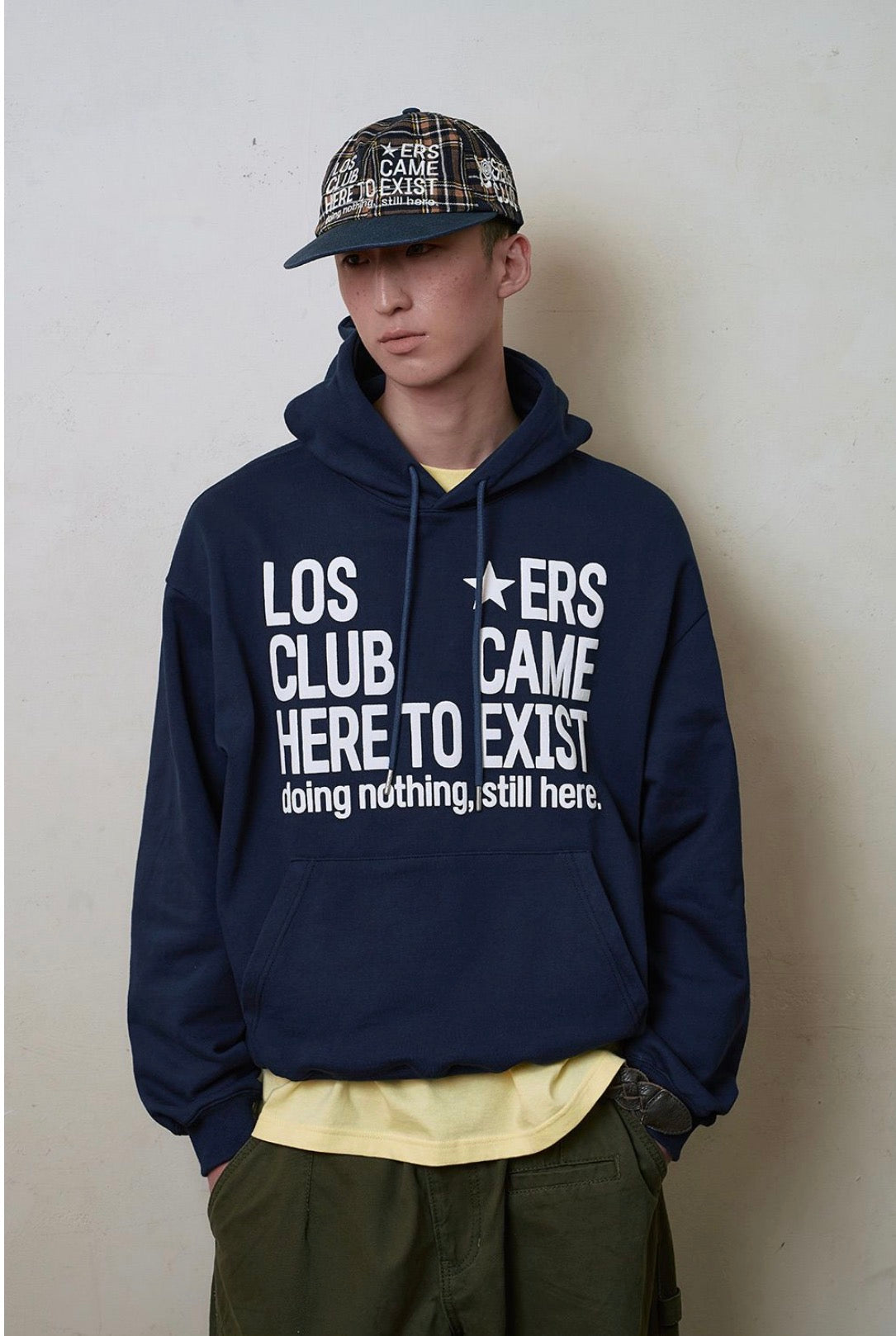 （韓國代購）LOSERSCLUB LSC LOGO WASHED TWO TONE CAP (CHECK)