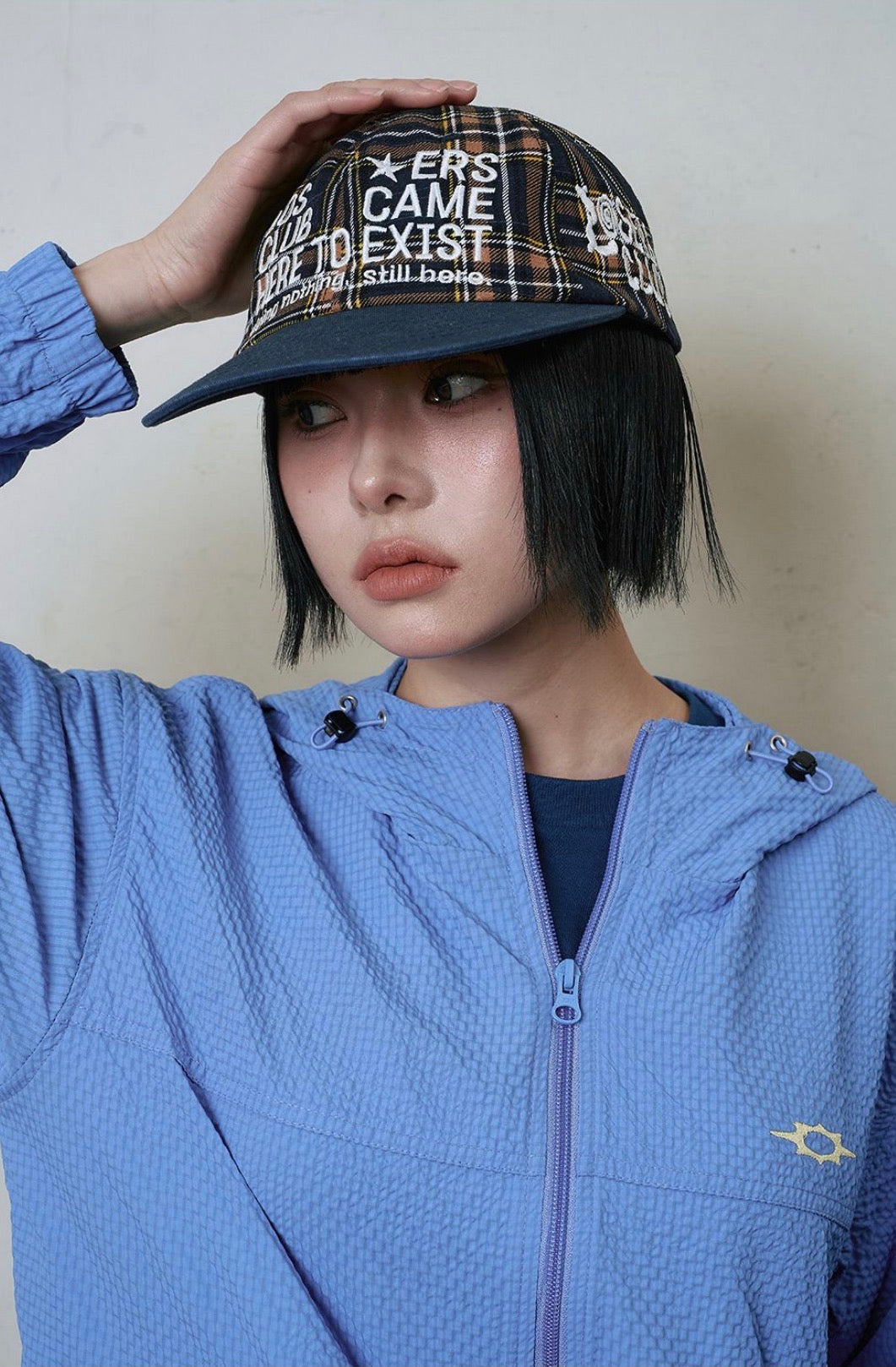 （韓國代購）LOSERSCLUB LSC LOGO WASHED TWO TONE CAP (CHECK)