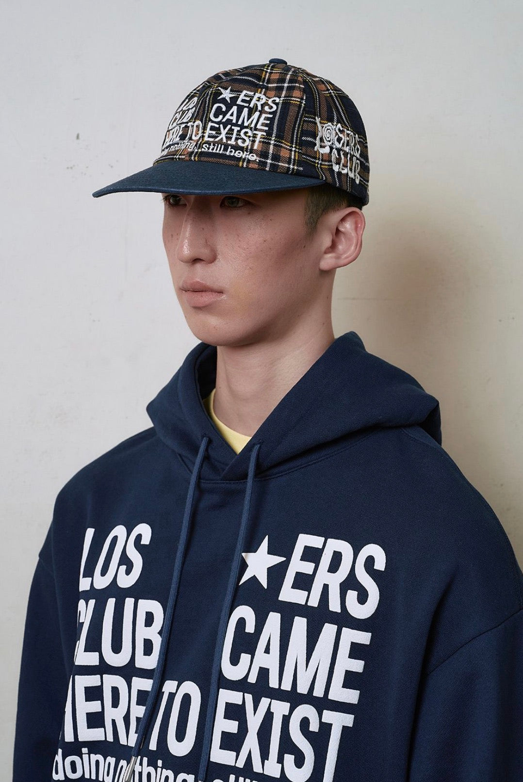 （韓國代購）LOSERSCLUB LSC LOGO WASHED TWO TONE CAP (CHECK)