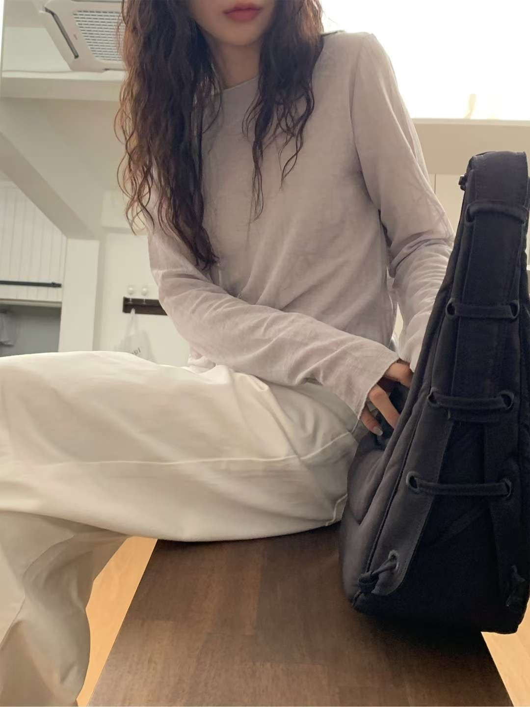 grain tee(black/grey/white) (PRE-ORDER)