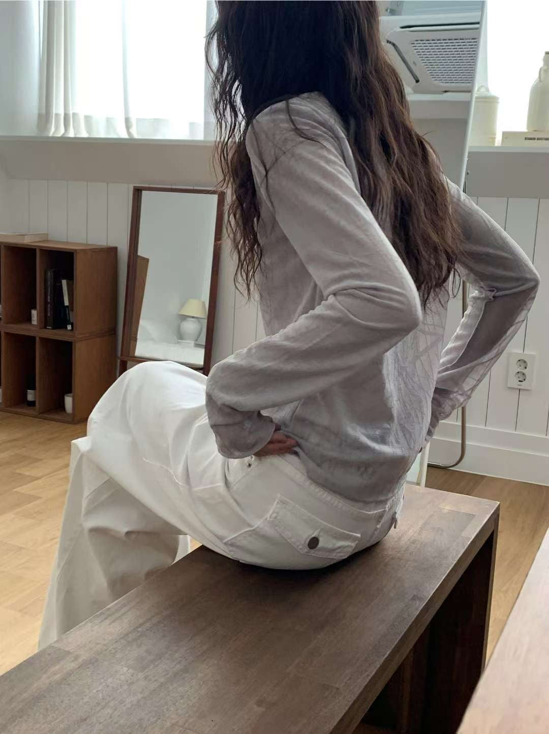 grain tee(black/grey/white) (PRE-ORDER)