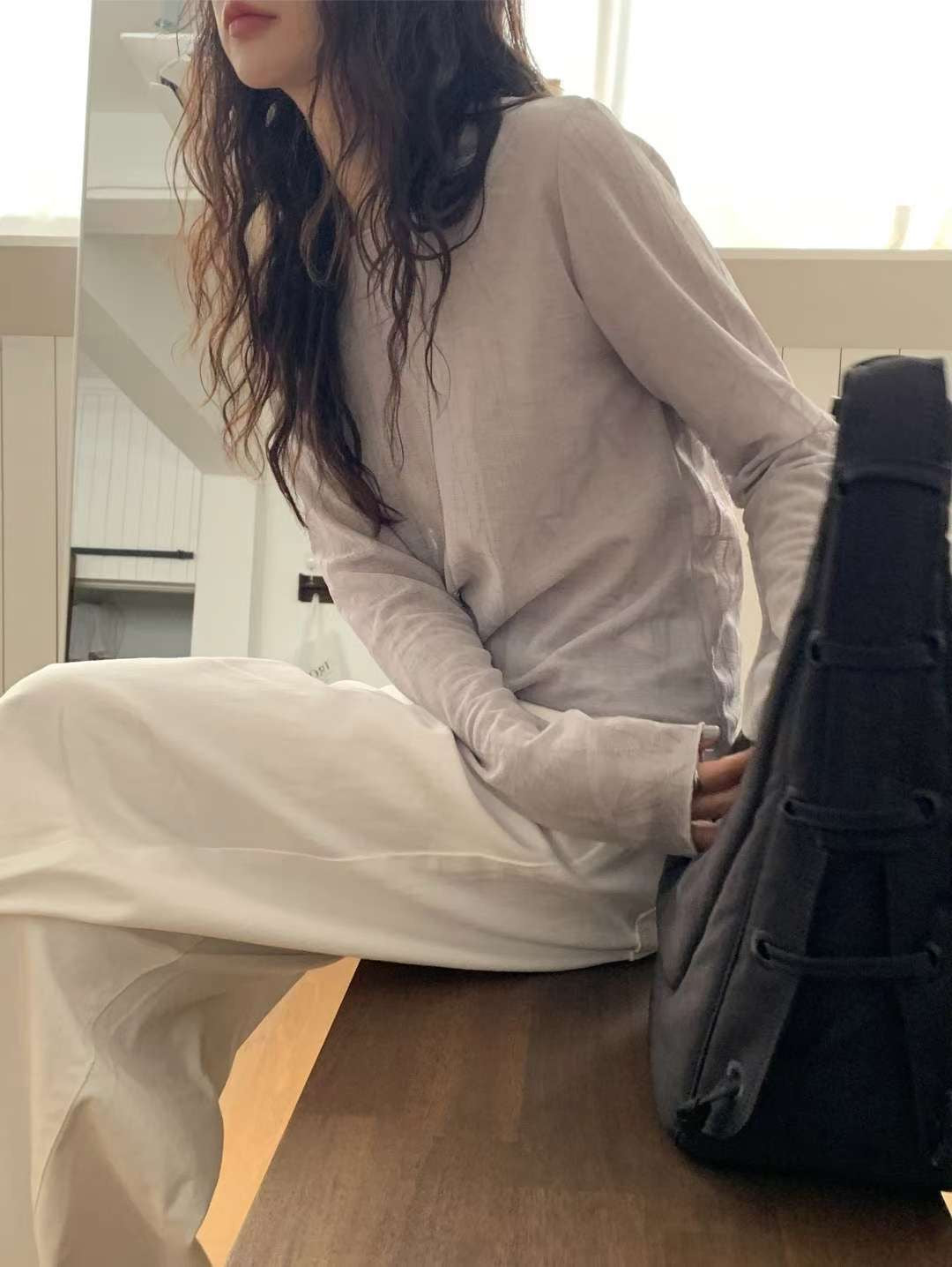 grain tee(black/grey/white) (PRE-ORDER)