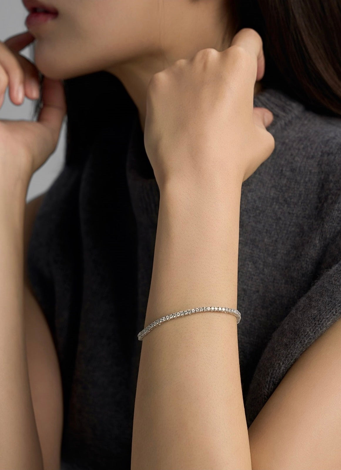 （韓國代購）LLOYD tennis bracelet 2mm (16/17/18cm)