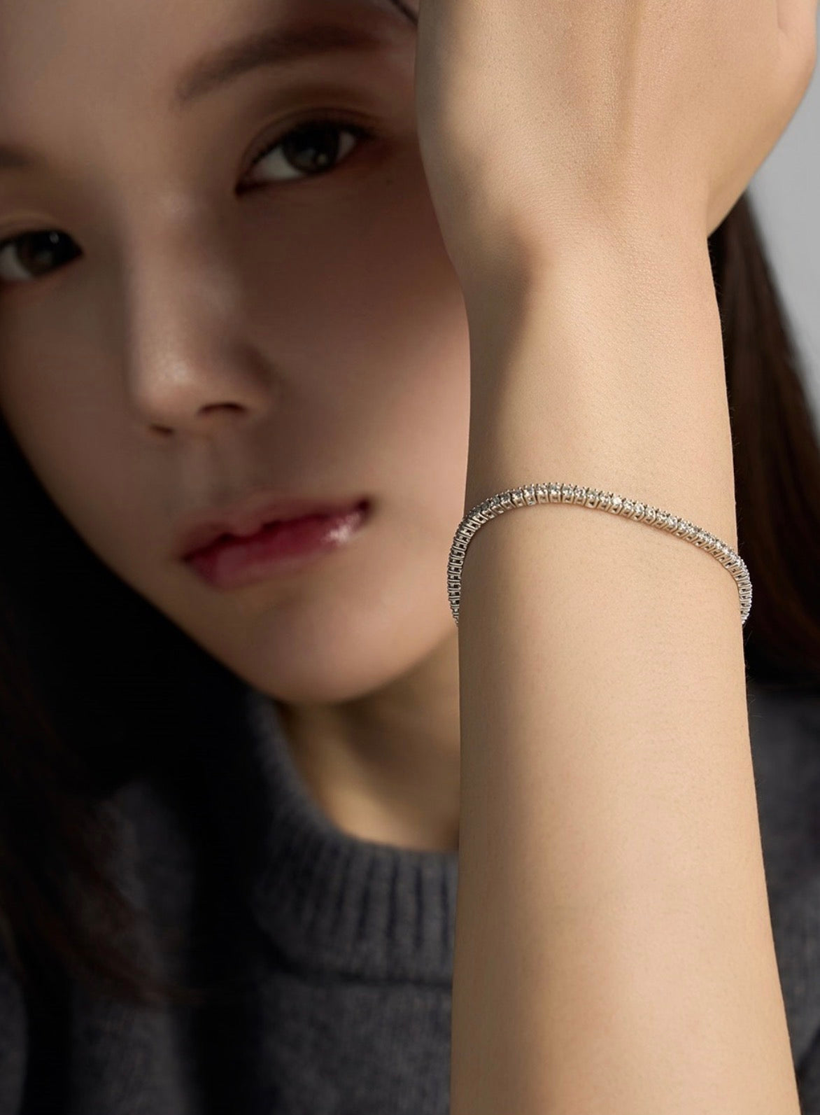 （韓國代購）LLOYD tennis bracelet 2mm (16/17/18cm)