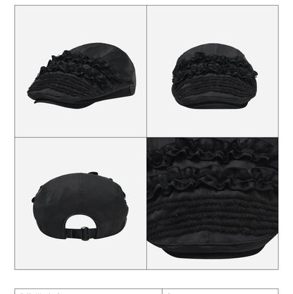 （韓國代購）typeservice ruffled hunting cap(black)