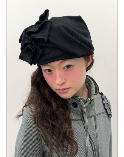 （韓國代購）typeservice gathered beanie(black)