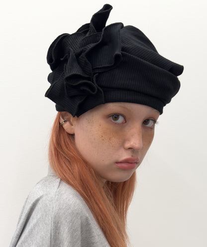 （韓國代購）typeservice gathered beanie(black)