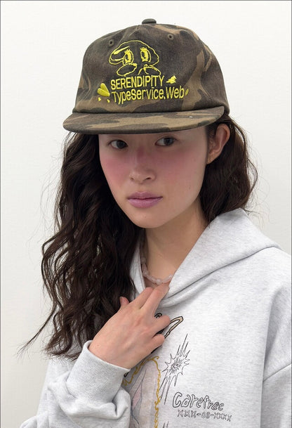 （韓國代購）typeservice peep camo cap (khaki/charcoal)