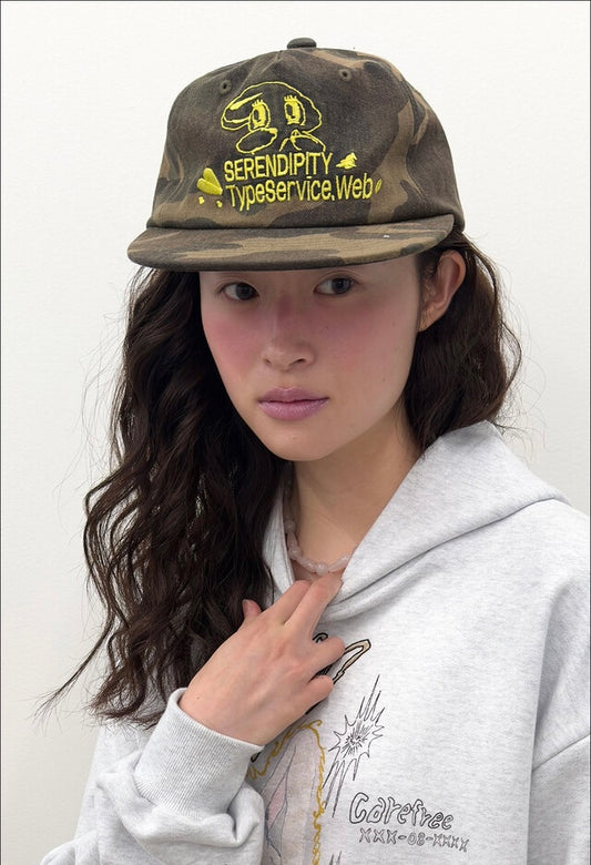 （韓國代購）typeservice peep camo cap (khaki/charcoal)