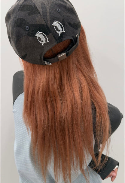 （韓國代購）typeservice peep camo cap (khaki/charcoal)