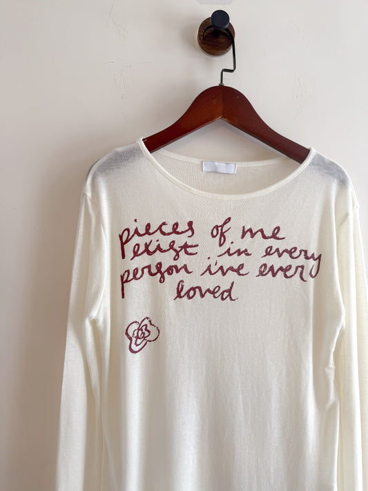 letter tee(ivory/black) (現貨)