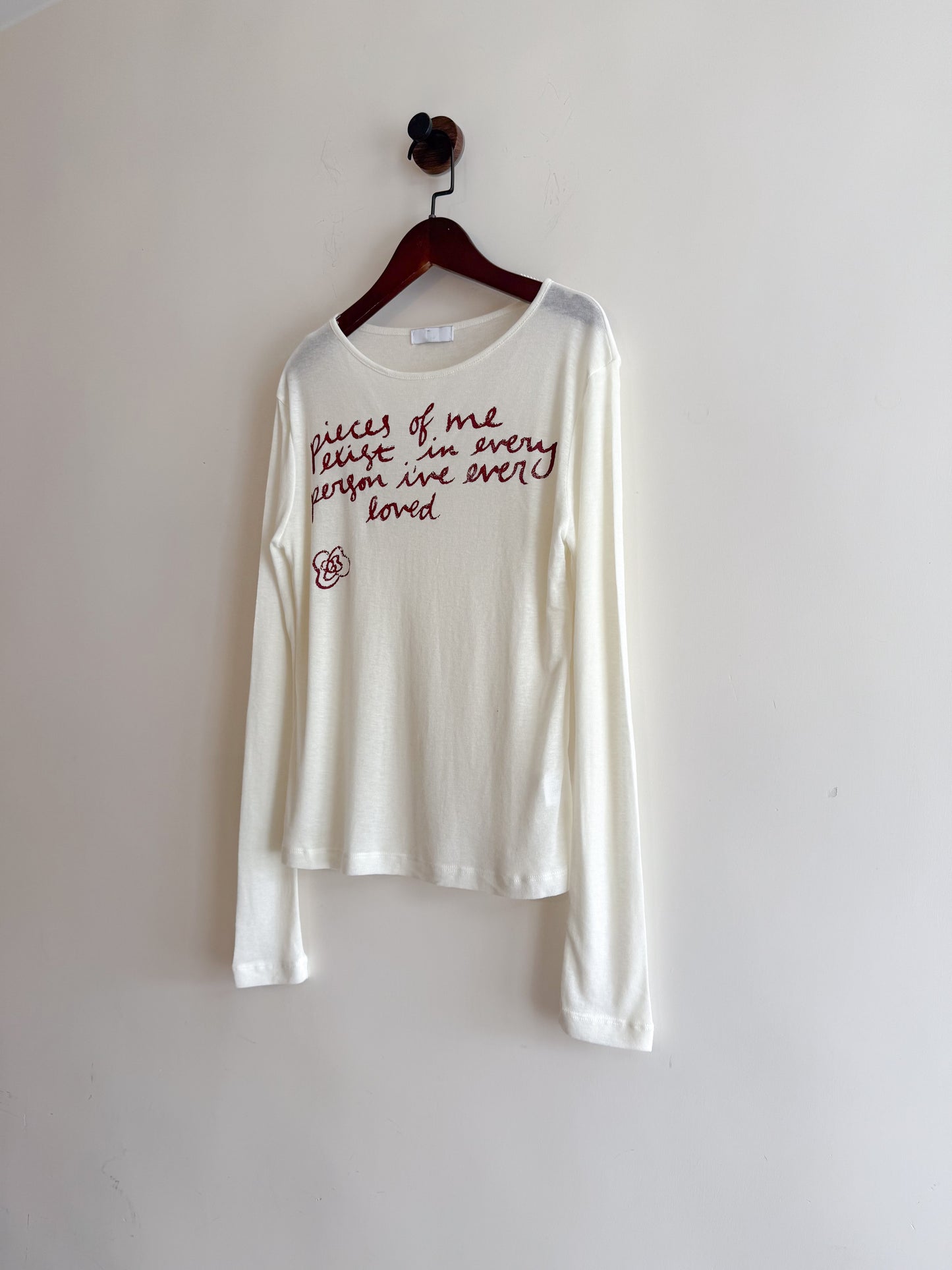 letter tee(ivory/black) (現貨)